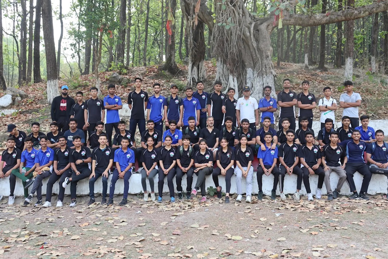 DDCP NDA Foundation students during outdoor physical training and field session
